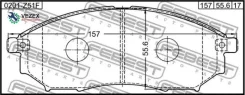 ������� ��������� �������� Nissan Murano Z50 2002-2007 Febest 0201Z51F 0201Z51F ����