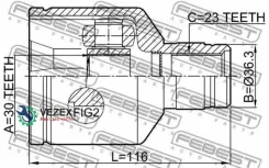 ���� ���������� ������ 30X36.3X23 Febest 0211G15Ramtrh 0211G15RAMTRH ����