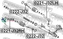 ���������� ������� ������ Febest 0221J32RH 0221J32RH ����