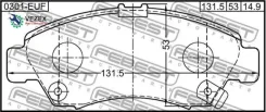 ������� ��������� �������� Honda Civic EU/EP/ES 2001-2006 Febest 0301EUF 0301EUF ����