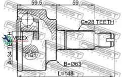 ���� �������� Febest 0310CL22 0310CL22 ����