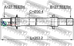 ������� ����� Honda Honda HR-V 0312-Hrvmtlh Febest 0312Hrvmtlh 0312HRVMTLH ����