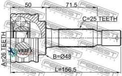 ���� Mitsubishi ASX/Outlander 06- ���. ���. Febest 0410GA2RR 0410GA2RR ����
