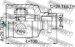 ���� ���������� Mitsubishi Outlander 2003.02-2008.12 0411-CU204WD Febest 0411CU204WD 0411CU204WD ����