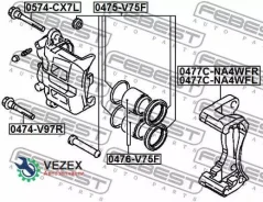 ����� ��������� ������ ���������� �������� Febest 0477CNA4WFR 0477CNA4WFR ����