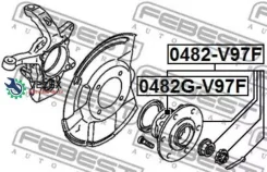 ������� �������� Mitsubishi Pajero/Montero V80 90# 2006.09-2021.03 [EUR] Febest 0482GV97F 0482GV97F ����