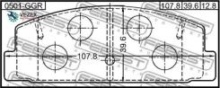 ������� ��������� Mazda RX 7 92-/Mazda 323 1.8 T/626 91-94 ������ Febest 0501GGR 0501GGR ����