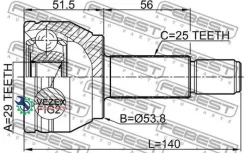���� Mazda 2 DE 2007-2014 �����. Febest 0510M2 0510M2 ����