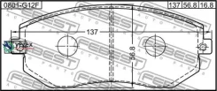 ������� ��������� Toyota 86 ZN6 2016.08- �����. (�����. ) (� ��������������� ���������) Febest 0801G12F 0801G12F ����