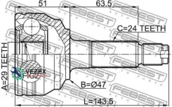 ���� �����. �-�� Toyota BB QNC2# 2006.01-2016.07 [JP] Febest 0910M412 0910M412 ����