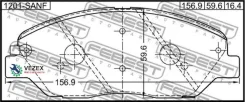 ������� ��������� �������� �������� Hyundai Santa FE 10 (2010-) [GEN] Febest 1201SANF 1201SANF ����