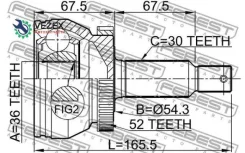 ���� �������� 36X54.3X30 Febest 1210Sfcla52 1210SFCLA52 ����