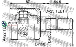 ���� ���������� 22X35X25 Febest 1211Accat 1211ACCAT ����