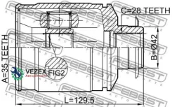 ���� ���������� 35X42X28 Febest 1211CMRH 1211CMRH ����