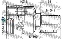���� ���������� ����� 33X41X27 Febest 1211TUC27LH 1211TUC27LH ����