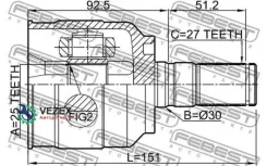 ���� Hyundai Sonata YF 10 (2009-2016) �����. ���. Febest 1211YFLH 1211YFLH ����