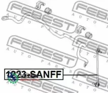 ���� ������������� �������� Toyota C-HR NGX10 50 ZYX1# 2016.12- [JP] Febest 1223Sanff 1223SANFF ����