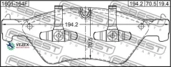������� ��������� Mercedes BENZ E 280 CDI 211. # �����. (� ��������������� ���������) Febest 1601164F 1601164F ����