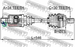 ������ � ����� MB E-Class 212 4Matic/S-Class 221 4Matic ���. ���. Febest 1614221FLH 1614221FLH ����