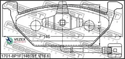������� ��������� AUDI A3/S3/Sportb. /LIM. /QU. 2004-2013 �����. (� �������� ������) Febest 17018P1F 17018P1F ����