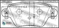 ������� ��������� ������ �������� FORD Mondeo GE 2000-2007 [EU] Febest 2101GER 2101GER ����