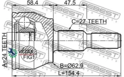 ���� ������� 24X63X27 FORD Focus III CB8 2011- 2110-CB7 Febest 2110CB7 2110CB7 ����