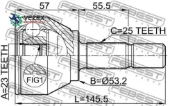 ���� FORD Fiesta 2001-2008 �����. Febest 2110FOC 2110FOC ����