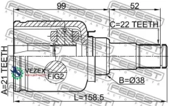 ���� FORD Fiesta -08 �����. ���. Febest 2111Fusatlh 2111FUSATLH ����