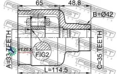 ���� ���������� ������ 33X42X35 FORD Mondeo GE 2000-2007 [EU] Febest 2111GERH 2111GERH ����