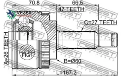 ���� �������� 26X60X27 Febest 2210OPIA47 2210OPIA47 ����