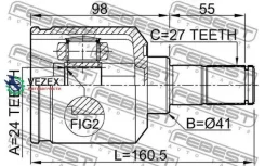 ���� ���������� ����� 24X41X27 KIA Sportage 10 2010-2014 [Europe + Russia] Febest 2211NS20LH 2211NS20LH ����