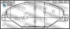 ������� ��������� �������� �������� (� �������, � ��������� ������) Febest 2301POLF 2301POLF ����