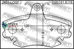 ������� ��������� �������� Renault Logan 2005-2013 Febest 2401LOGF 2401LOGF ����