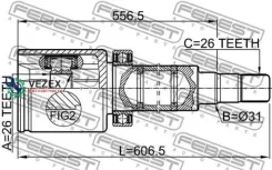 ���� ���������� ������ 26X31X26 Febest 2711V70Attrh 2711V70ATTRH ����