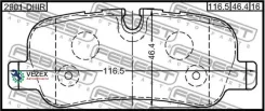 ������� ��������� LAND Rover Range Rover Sport -09 ����. (� ������� � ������. ���������) Febest 2901Diiir 2901DIIIR ����