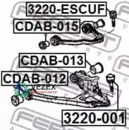 ����� ������� Cadillac Escalade (4WD) 97-17 ������ �����. ����. Febest 3220001 3220001 ����