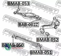 ����������� ������ ����� BMW X3 E83 LCI 2006-2010 ����. Febest BAB002Z BAB002Z ����
