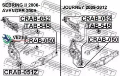 ����������� ���� �������� ������ Chrysler Sebring II 2006-2010 CRAB-050 Febest CRAB050 CRAB050 ����