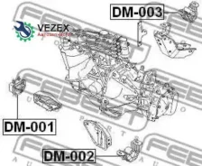 ������� ��������� ������ Chevrolet Lanos 2004-2010/ Daewoo Nexia 1995-2016/ Opel Corsa A 1982-1993/ Kadett E 1984-1992 Febest DM001 DM001 ����