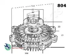 ���������� ������� ���������� Japanparts VC804 VC804 ����