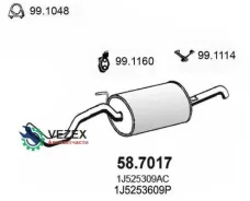 ����. ����� ��������� VW Bora/Golf IV 1,6 16V 99- ASSO 587017 587017 ����