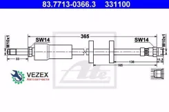 ����� ��������� �������� [423mm] Volvo XC90 02- ATE 83771303663 83771303663 ����