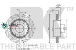 ���� ��������� Hyundai Sonata (EF) 2.0-2.5 98-01/Sonata (NF) 2.4 05- �������� NK 203411 203411 ����