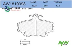 ������� ��������� �������� Renault Clio I-II (LUC) 1.2-1.9 05/Logan 04/Megan S Aywiparts AW1810098 AW1810098 ����