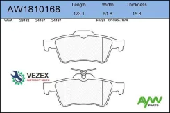 ������� ��������� ������ Nissan Primera(P12) 02, Renault Laguna II 01/Espace IV 02, SAAB 9-3 02 Aywiparts AW1810168 AW1810168 ����