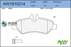 ������� ��������� ������ Mercedes-BENZ Sprinter 1.8-3.5 06, VW Crafter 2.0D-2.5D 06 Aywiparts AW1810214 AW1810214 ����