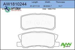 ������� ��������� ������ Citroen C-Crosser 07, Mitsubishi Pajero 2.5-3.8 00/Pa Aywiparts AW1810244 AW1810244 ����