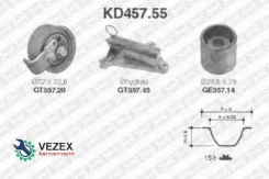 ������ ��� [153x25] + 2 ������ + ����������� AUDI A4/A6, VW Passat 1.8T 95-05 NTN-SNR KD45755 KD45755 ����