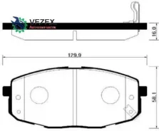 ������� ��������� KIA Carens F-J 02-06 HSB HP1020 HP1020 ����