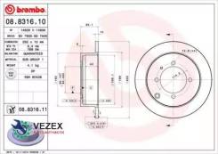   Mitsubishi Galant/Lancer 96- . Brembo 08831610 08831610 